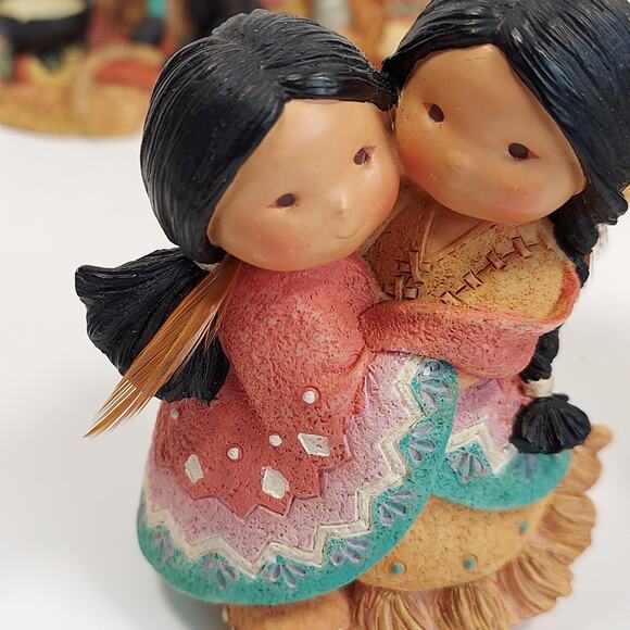 Vtg Friends Of The Feather Figurines Enesco Lot Beauty Hug Love For Many Moons - Picture 5 of 16